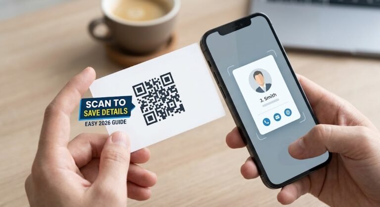 how to add qr code to business card