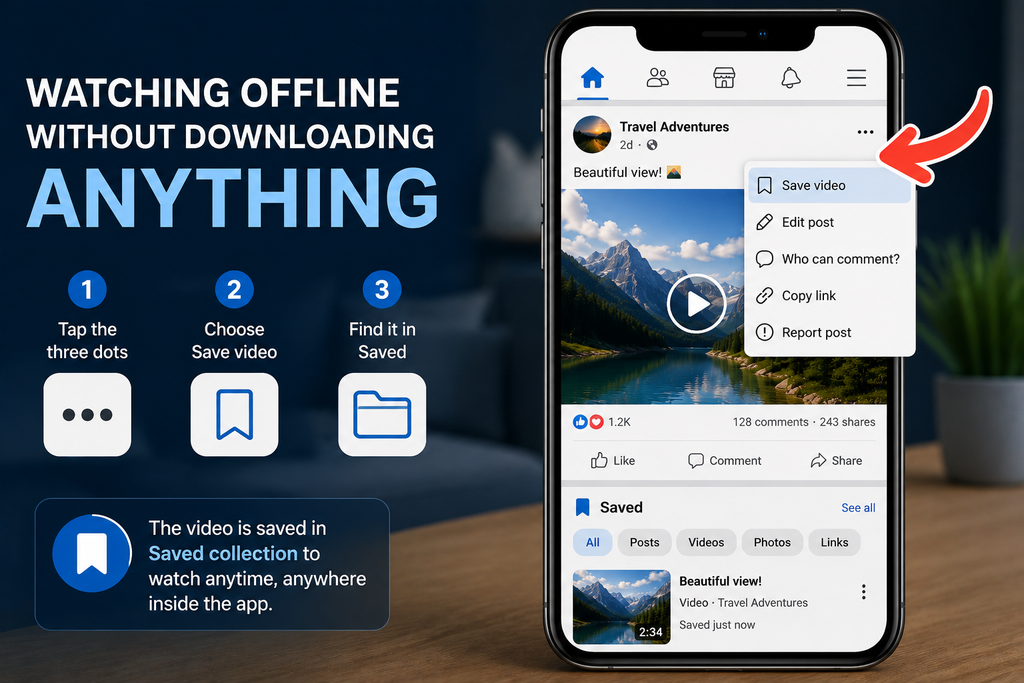 How to download Facebook video on PC and mobile without app